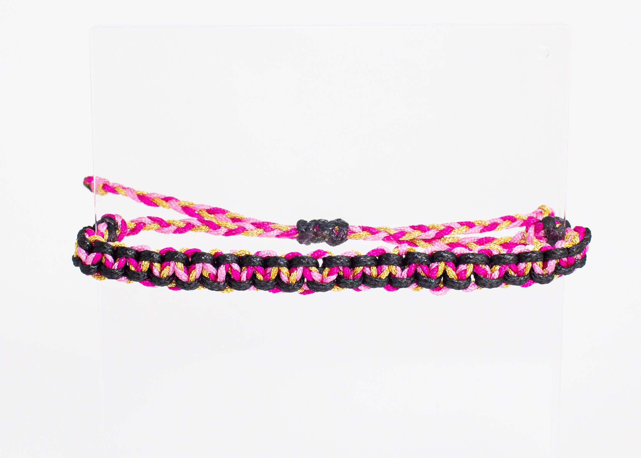 Artisan Macrame Bracelet - Reversible 4-Tone
