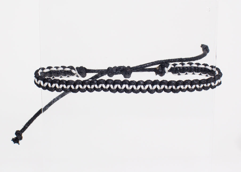 Two-Tone Artisan Macrame Bracelet