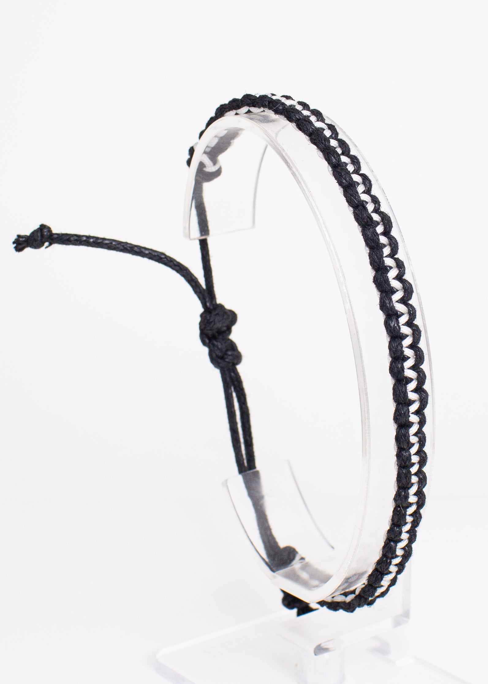 Two-Tone Artisan Macrame Bracelet