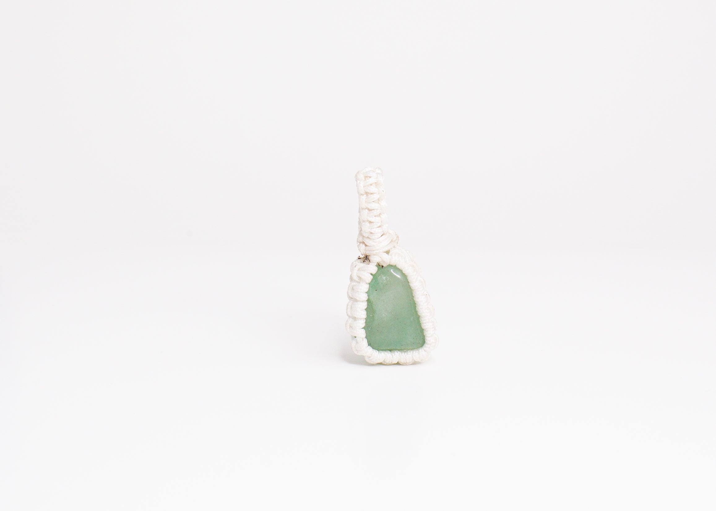 Green Aventurine Macrame Pendant