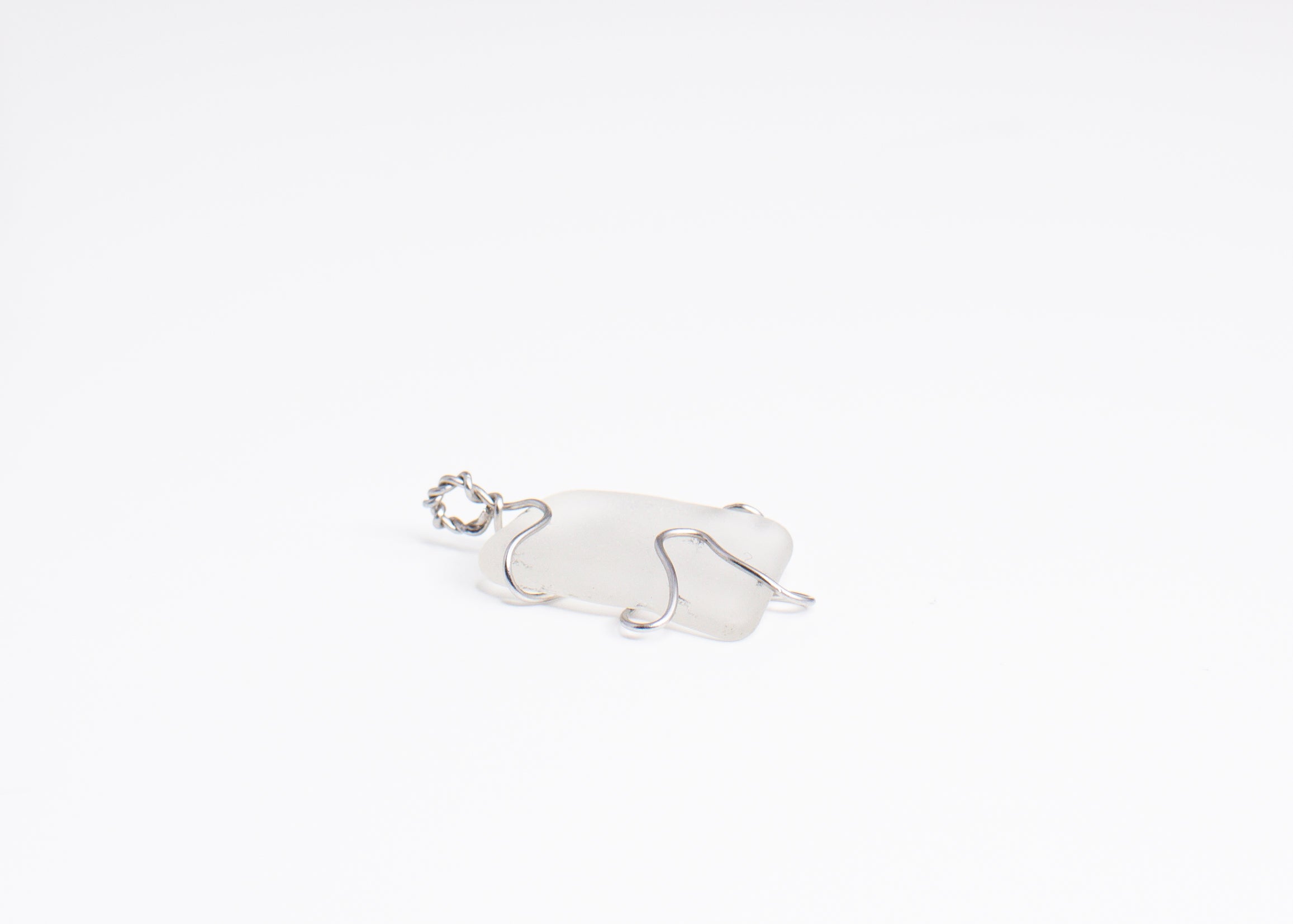 Artisan Wire-Wrapped Sea Glass Pendant