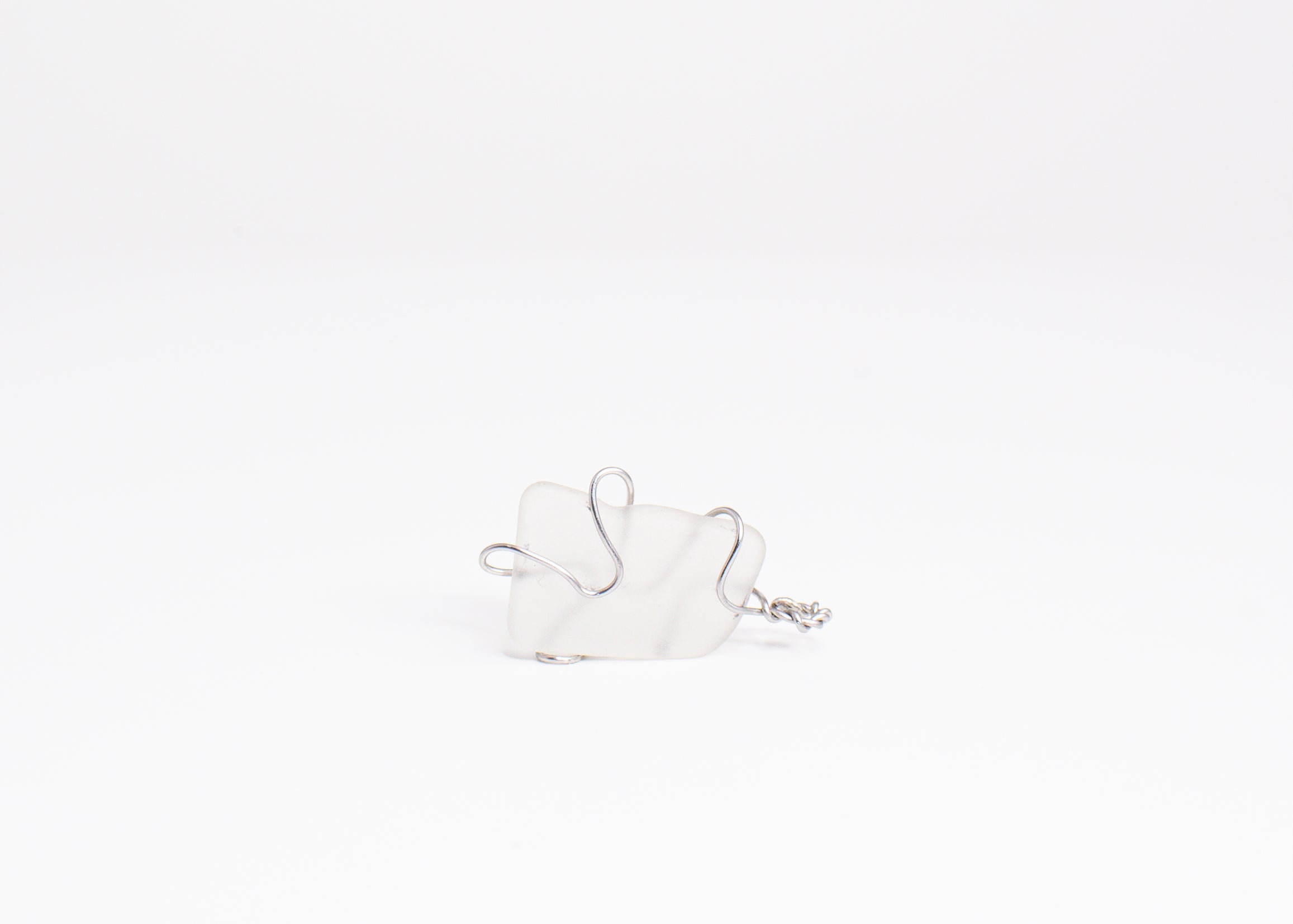 Artisan Wire-Wrapped Sea Glass Pendant