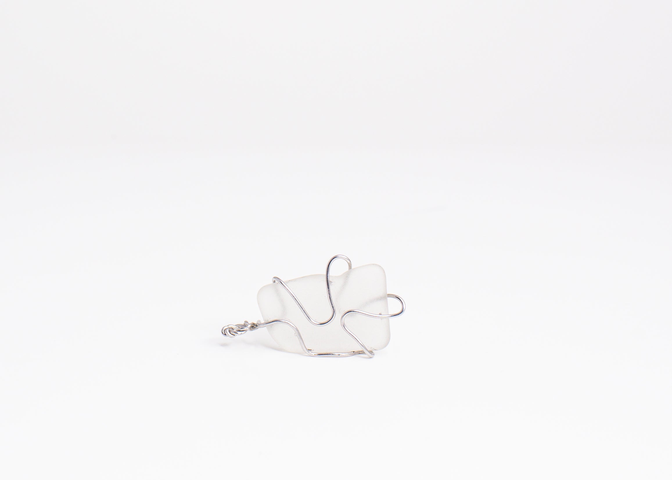 Artisan Wire-Wrapped Sea Glass Pendant