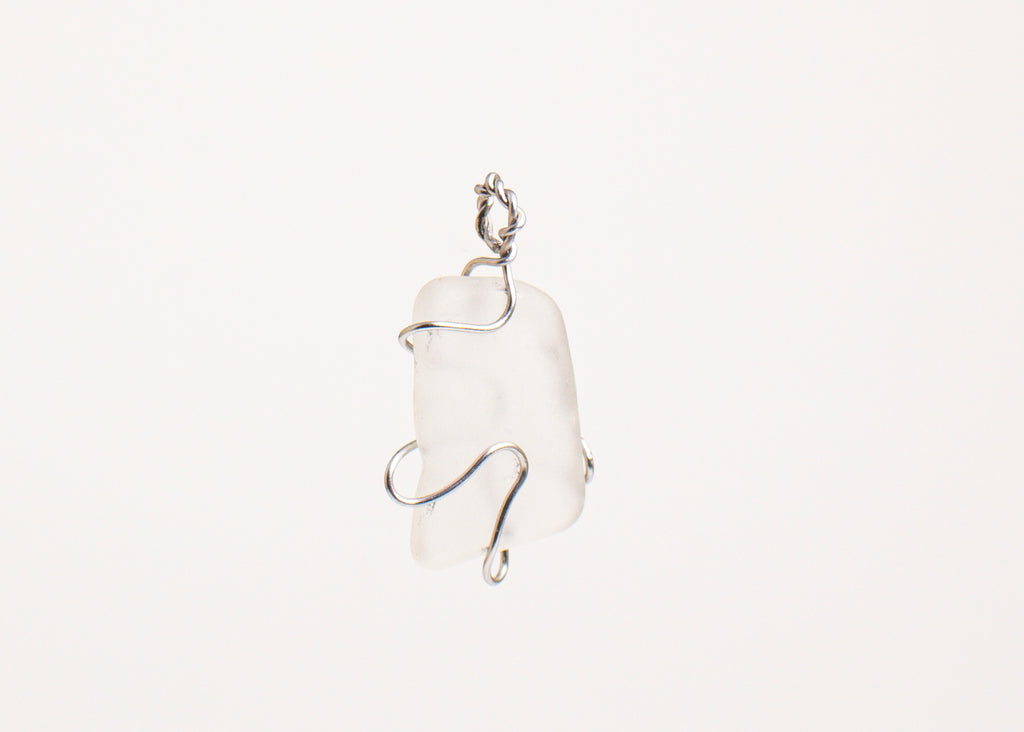 Artisan Wire-Wrapped Sea Glass Pendant