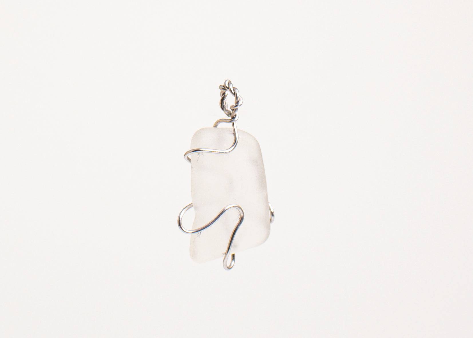 Artisan Wire-Wrapped Sea Glass Pendant