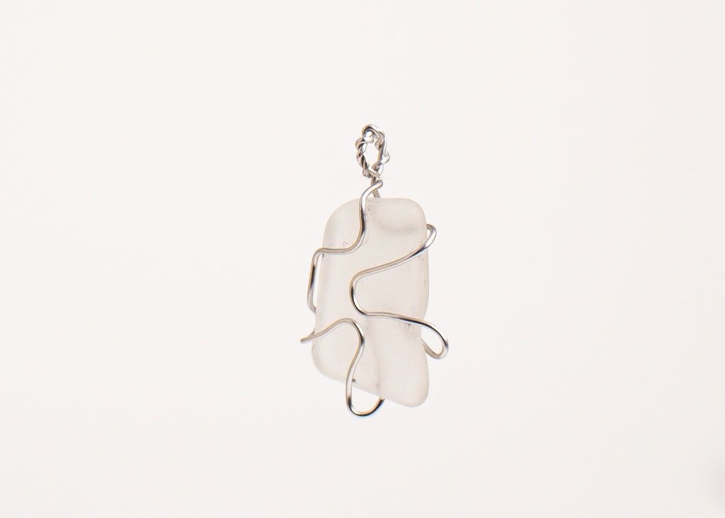 Artisan Wire-Wrapped Sea Glass Pendant
