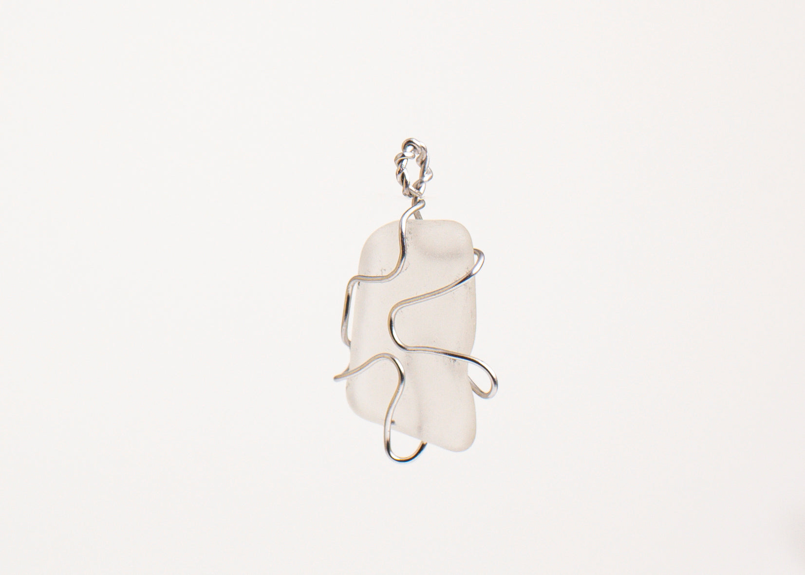 Artisan Wire-Wrapped Sea Glass Pendant