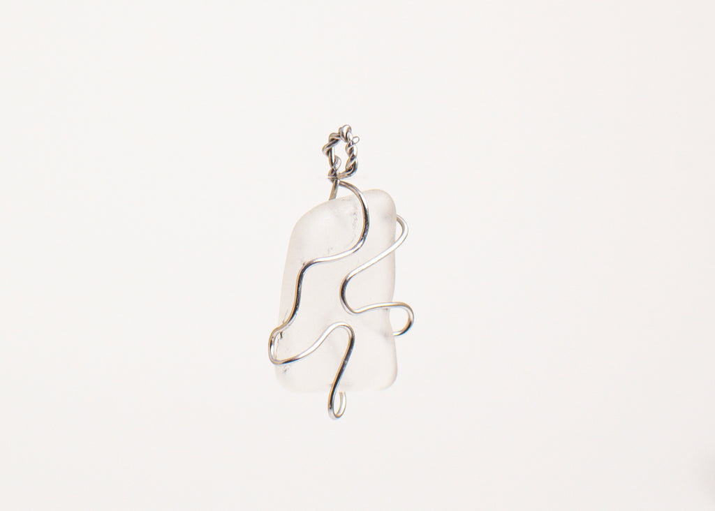 Artisan Wire-Wrapped Sea Glass Pendant