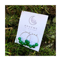 Green Aventurine Bead Hoops