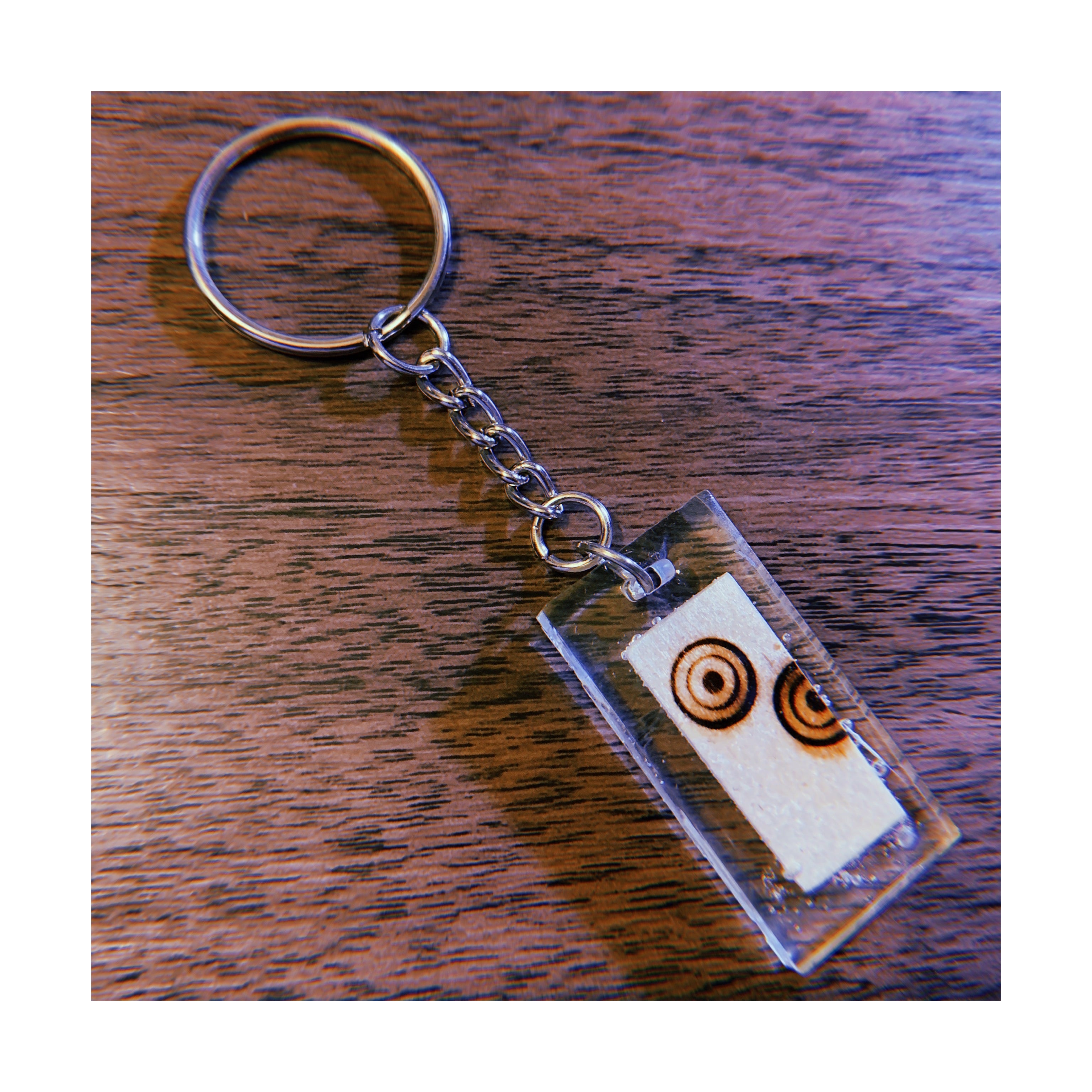 Ripple Small Rectangle Keychain