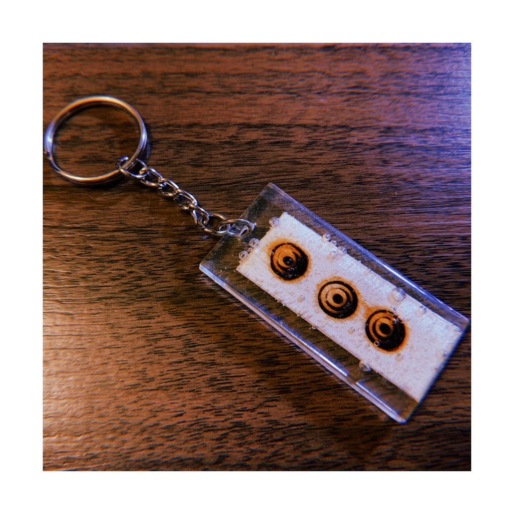 Ripple Rectangle Keychain