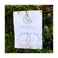 Rose Quartz Chip Hoops