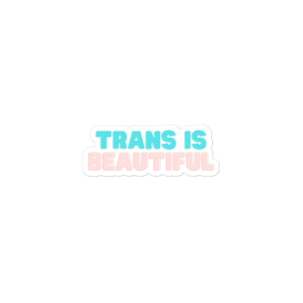 Trans is Beautiful Sticker