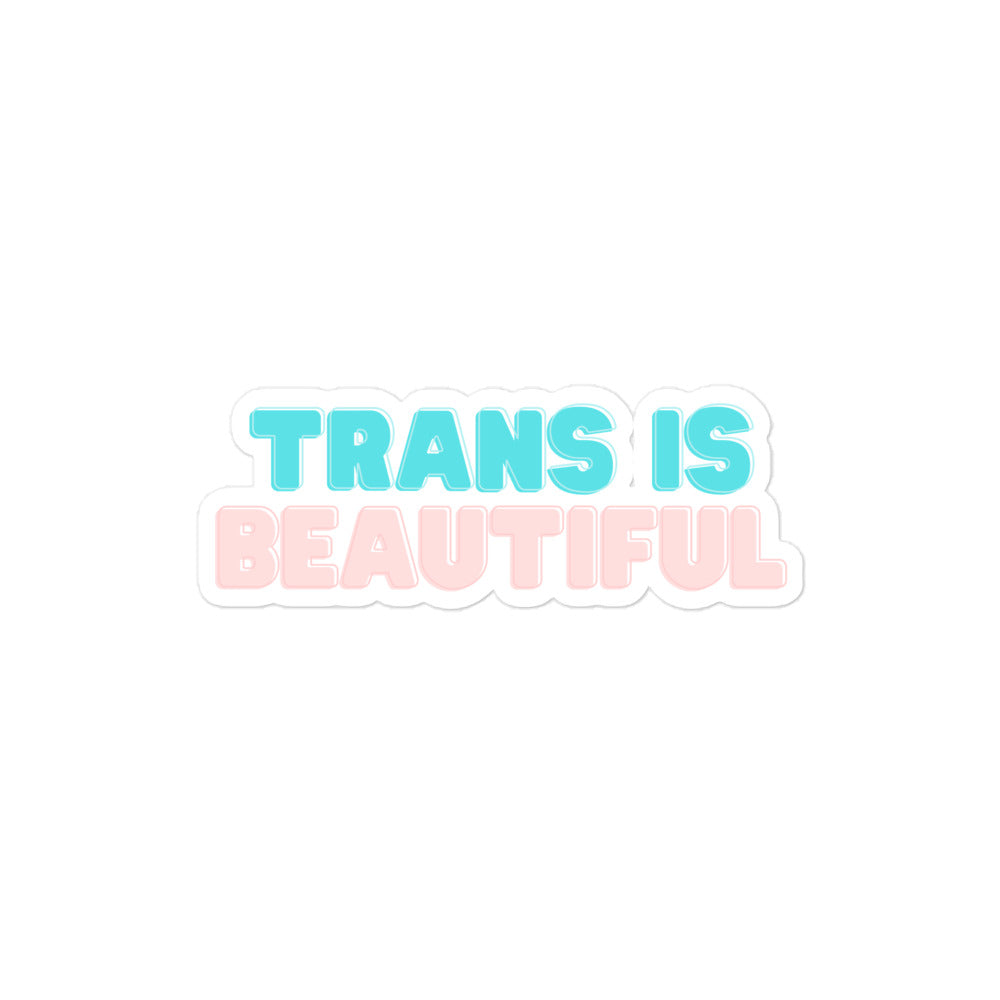 Trans is Beautiful Sticker